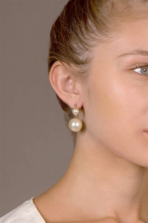 christian dior green mogul earrings|dior pearl earrings.